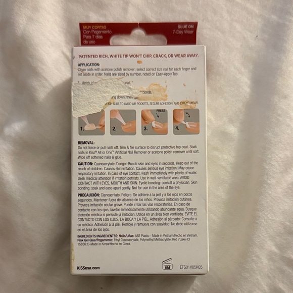 Kiss Everlasting French Nails- Pearl - Picture 4 of 5